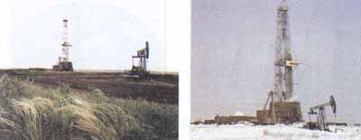 Добыча нефти летом и зимой