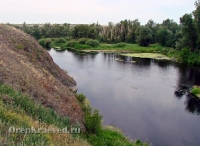Утес на реке Урал в Скалистом (Скалистый Яр)