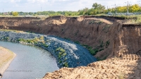 Обрыв берега реки Сакмара у села Жёлтое