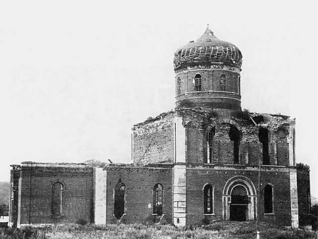 Троицкая церковь в селе Староборискино до начала реставрации