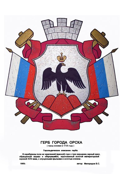Герб города Орска. Проект Милорадова Герб города Орска. Проект Милорадова