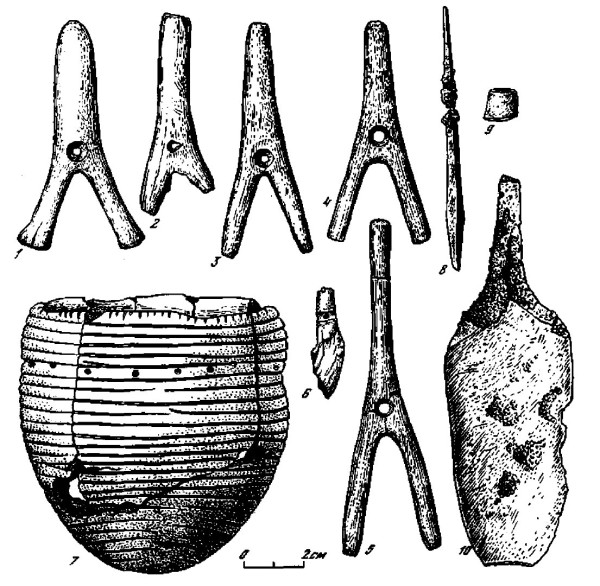 Инвентарь погребения 2 кургана 4 могильника Герасимовна II