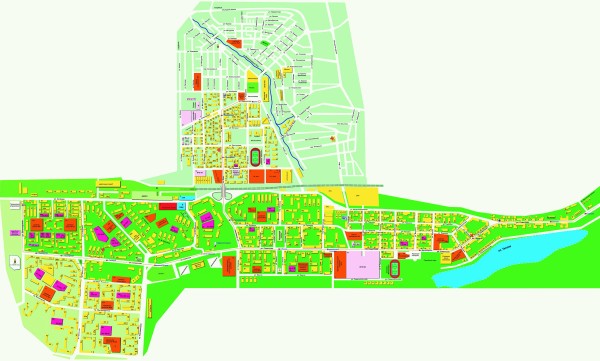 Схема города Новотроицк