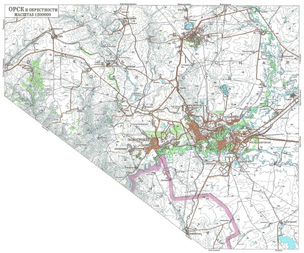 Орск и окрестности. 2003 год