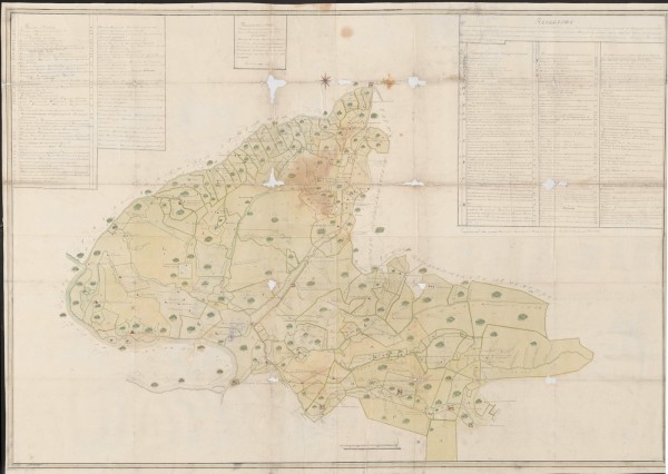 План-карта Самарской линии 1771 год, от Бузулука до Самары